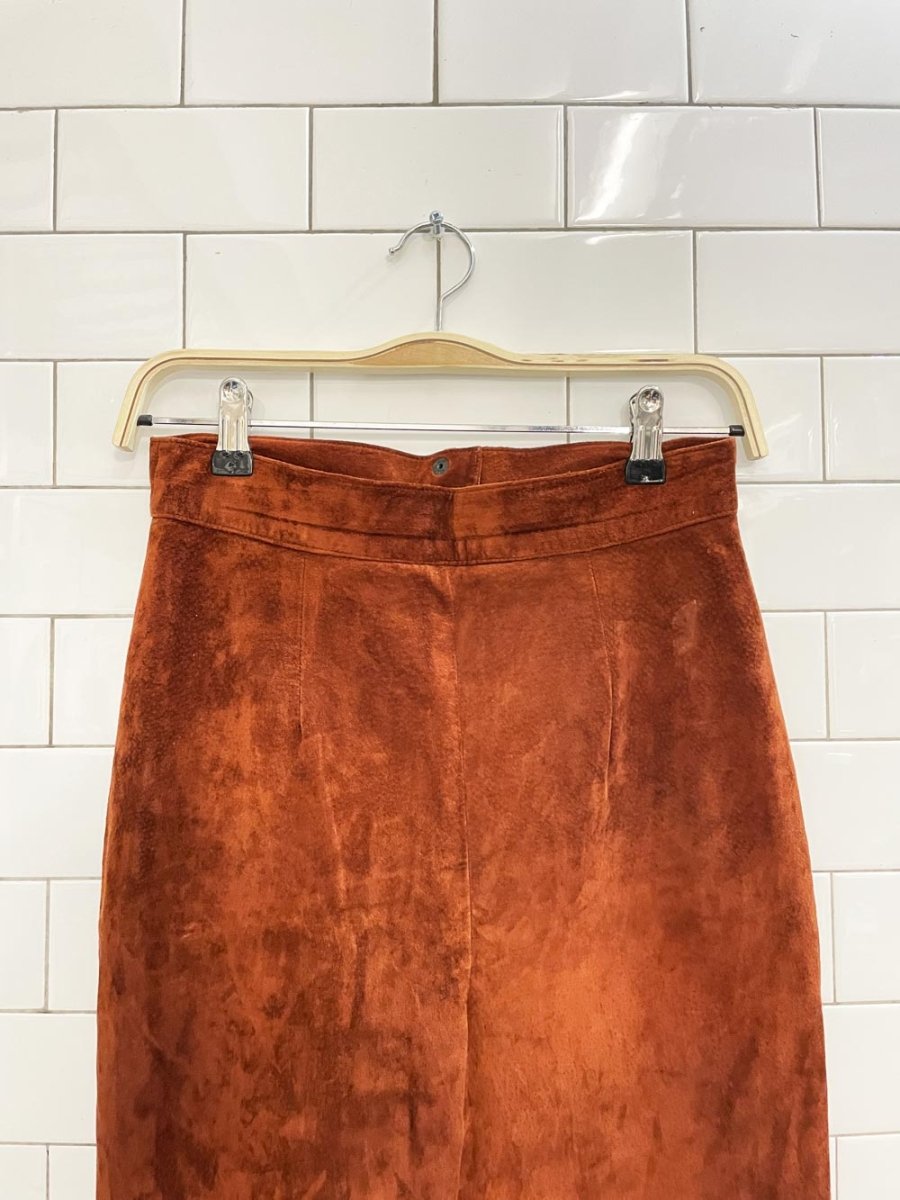 vintage danier high rise suede pants - good market thrift store