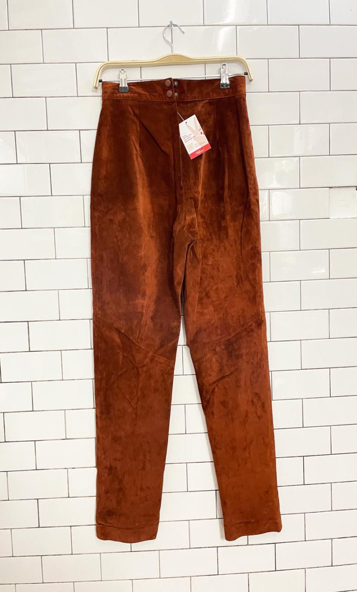 vintage danier high rise suede pants - good market thrift store