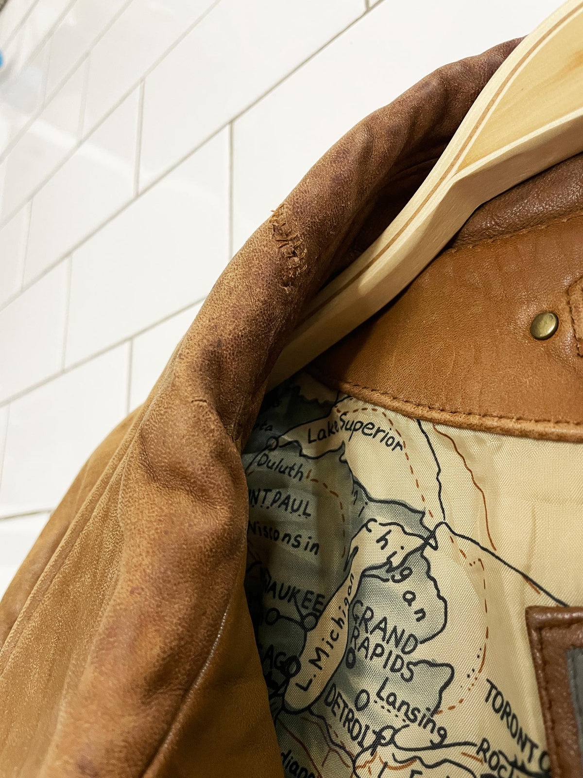 vintage wilsons butter leather bomber jacket | lambskin
