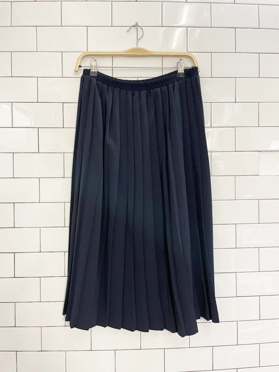 vintage pleated midi skirt - good market thrift store