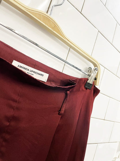 amanda uprichard 100% silk high rise pant - good market thrift store