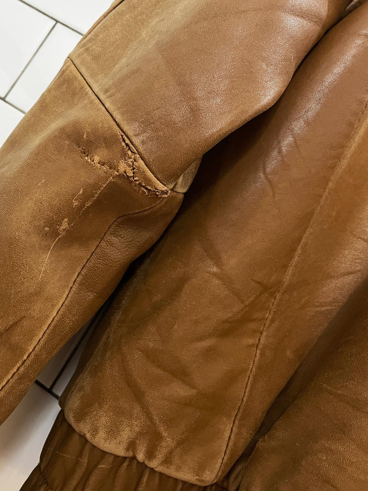 vintage wilsons butter leather bomber jacket | lambskin