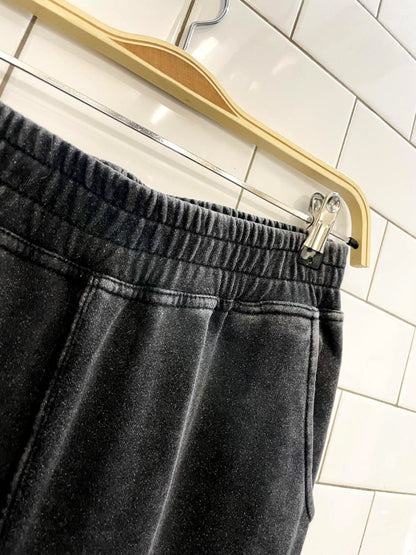 spiritual gangster straight leg raw hem sweatpants - good market thrift store