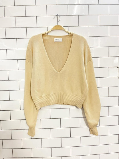 babaton wren boxy cropped knit sweater - good market thrift store