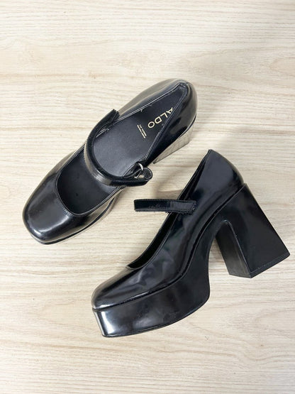 aldo dorothy chunky block heel platform mary jane - good market thrift store
