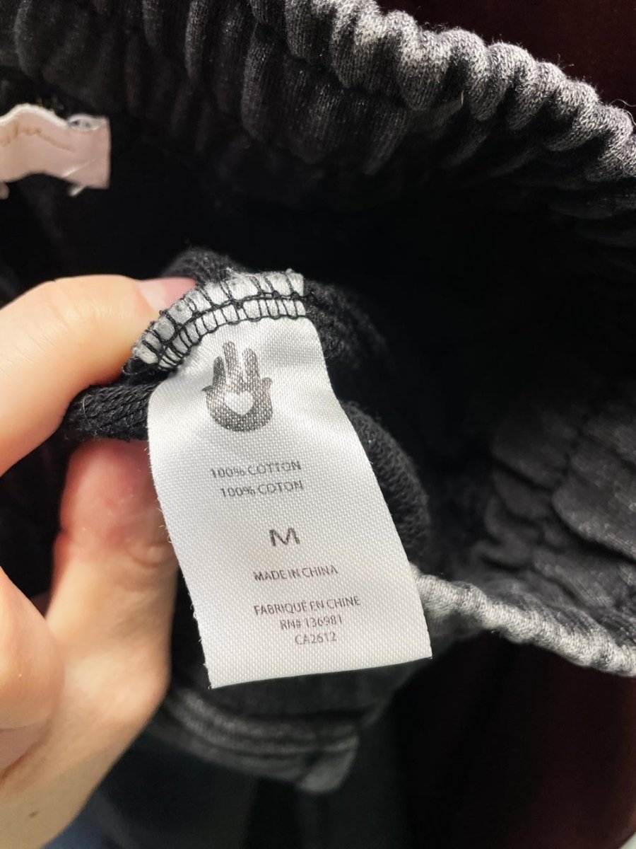 spiritual gangster straight leg raw hem sweatpants - good market thrift store