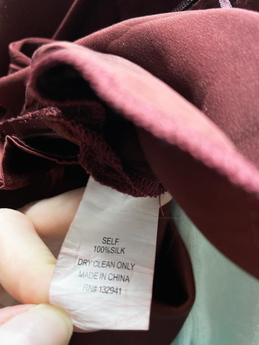 amanda uprichard 100% silk high rise pant - good market thrift store