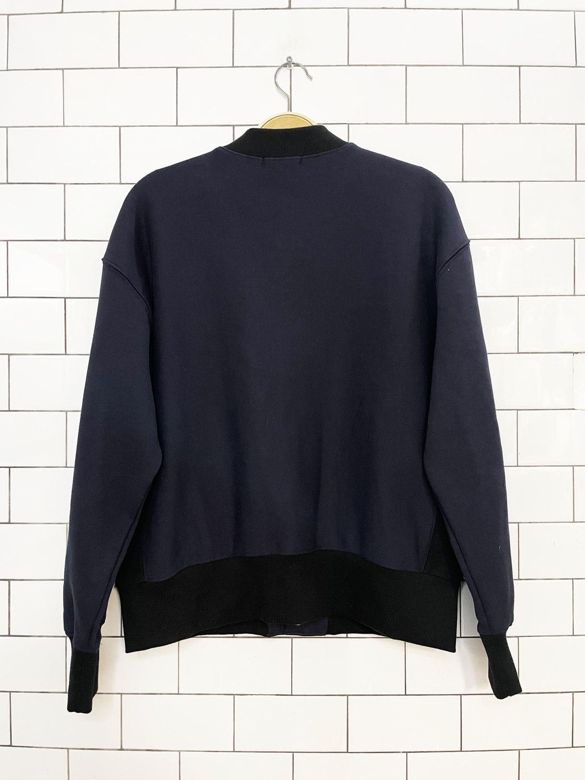 champion x beams boy two-tone fleece bomber jacket