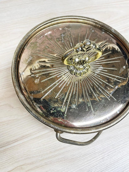 vintage world atlas metal trim ice bucket - good market thrift store