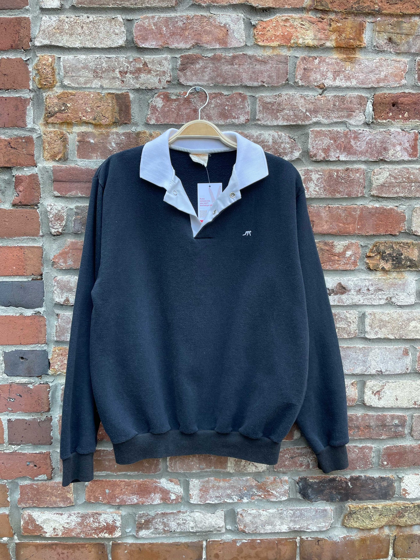 vintage 70s on your mark polo sweatshirt