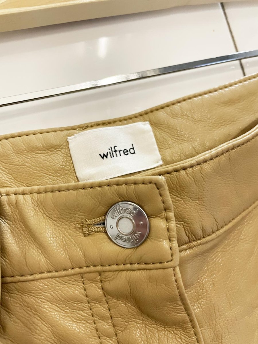 wilfred the melina high rise faux leather pant - good market thrift store