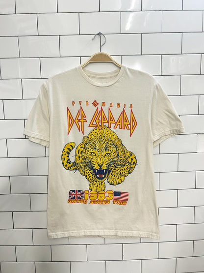 def leppard pyromania 1983 tour reproduction tee