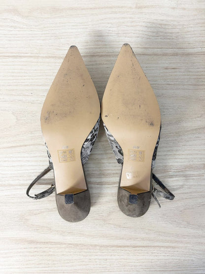 y2k a. marinelli satin brocade slingback kitten heel - good market thrift store