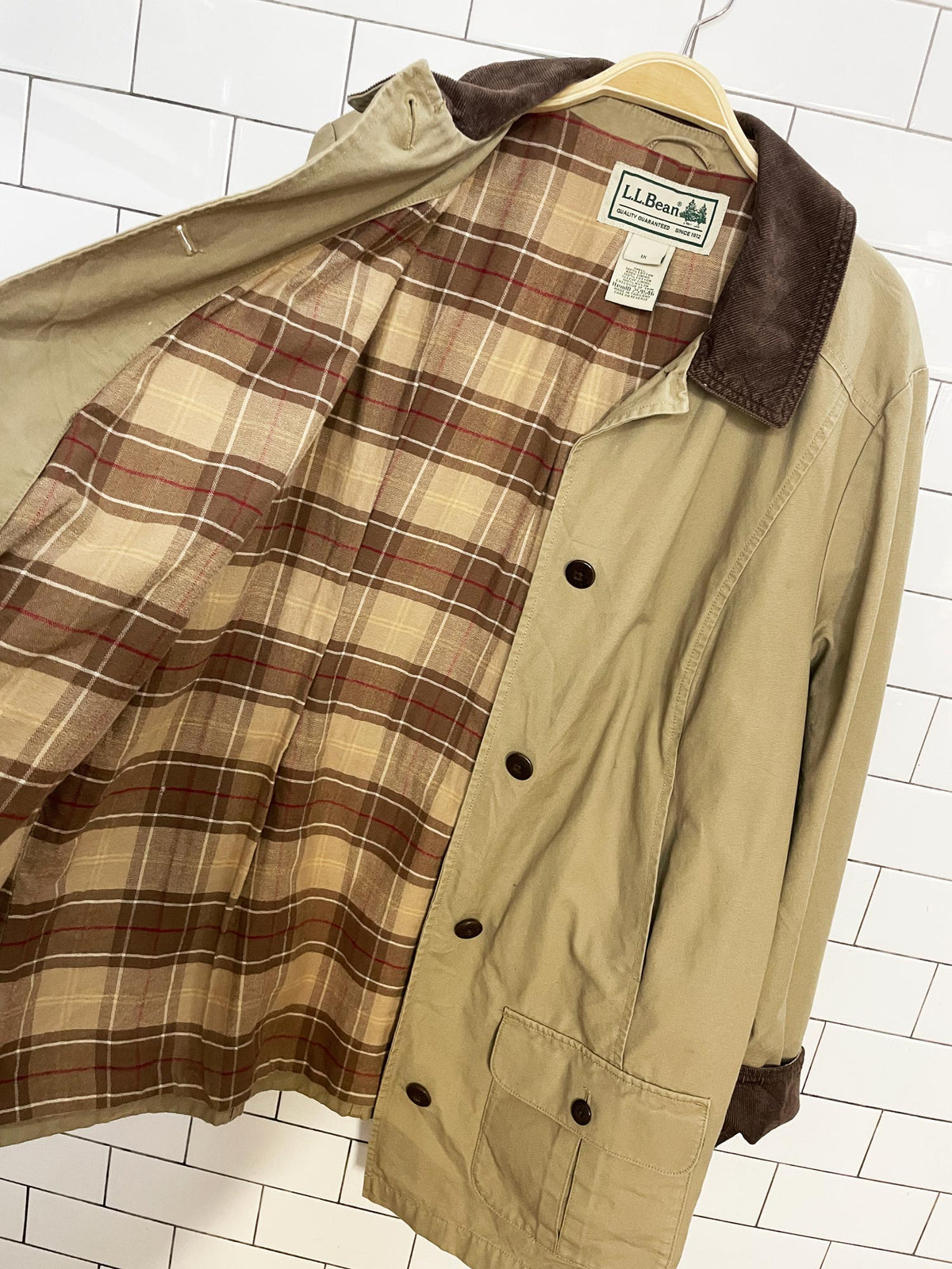 ll bean corduroy collar chore coat field jacket