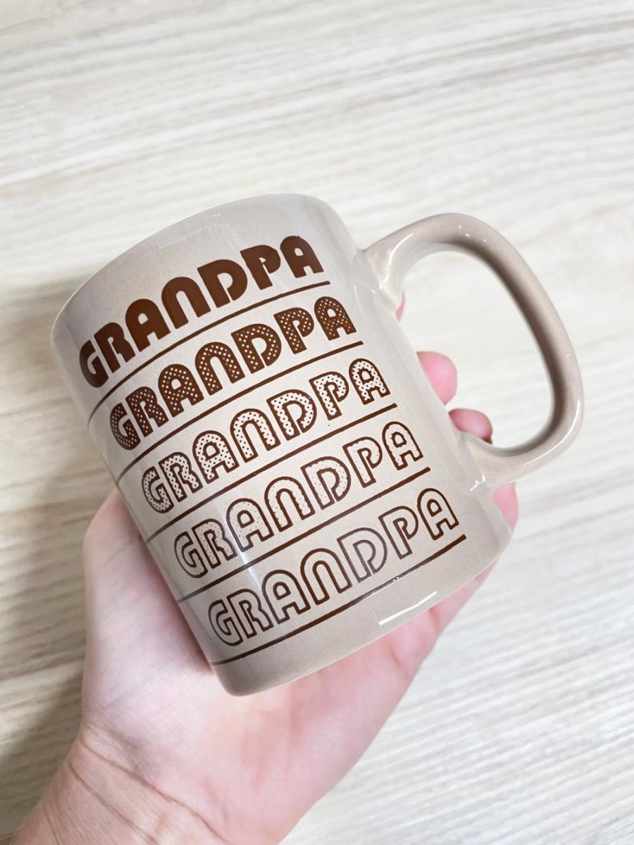 vintage staffordshire england grandpa mug - good market thrift store
