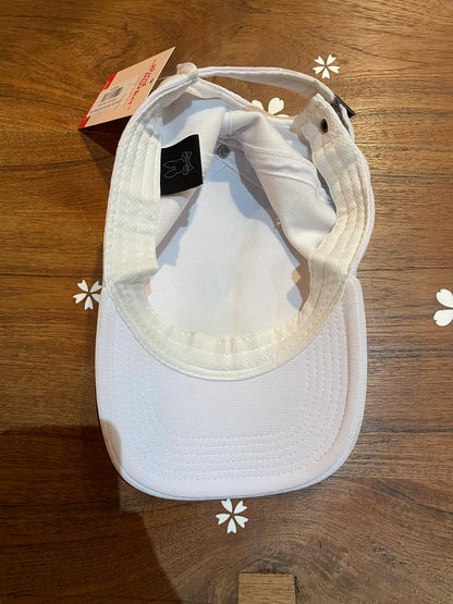 psycho bunny all white cap