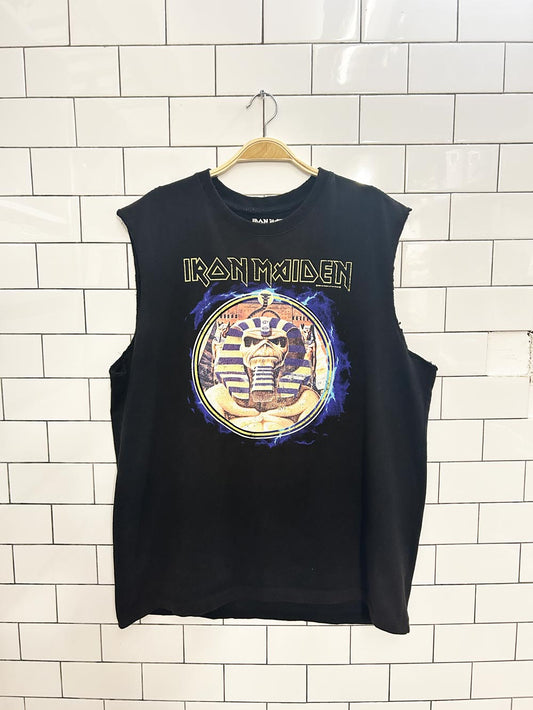 iron maiden powerslave muscle tee