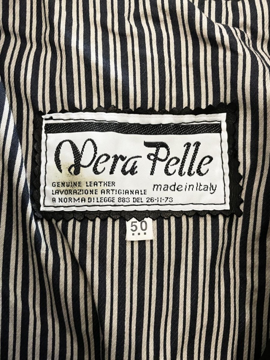 vintage 90s vera pelle italy butter leather biker jacket - good market thrift store