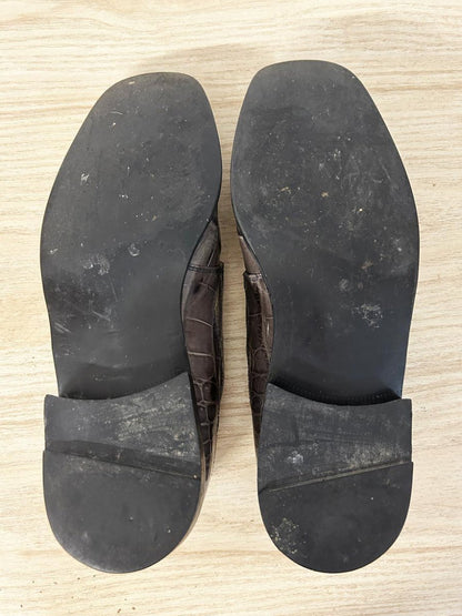 vintage 90s stacy adams crocodile leather dress shoes - good market thrift store