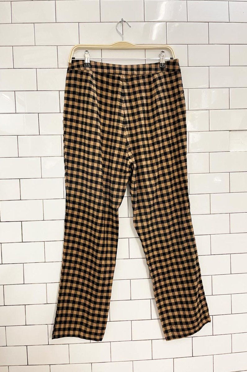 nwt 12th tribe plaid soft woven trouser - good market thrift store