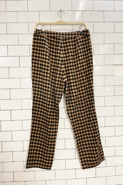 nwt 12th tribe plaid soft woven trouser - good market thrift store