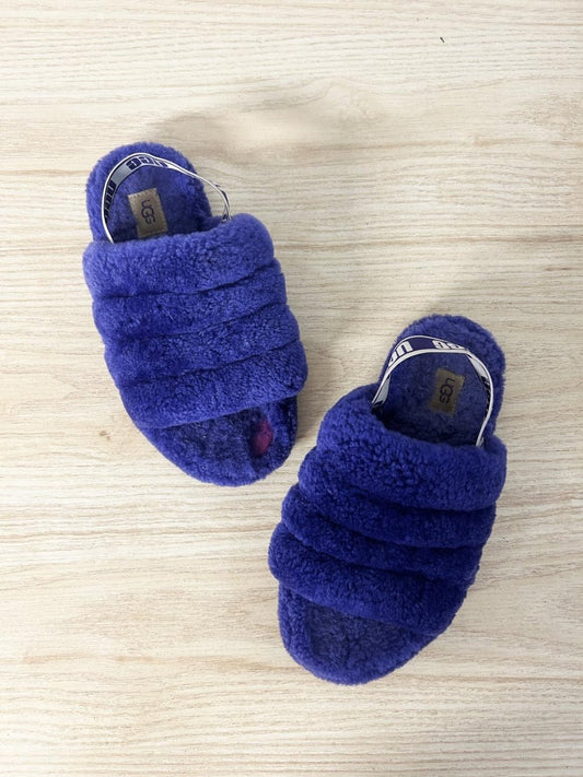 ugg fluff yeah sheepskin slide slippers - good market thrift store