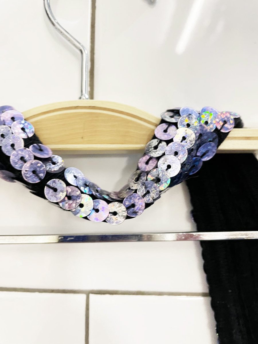 y2k smart set sequin knit halter top - good market thrift store