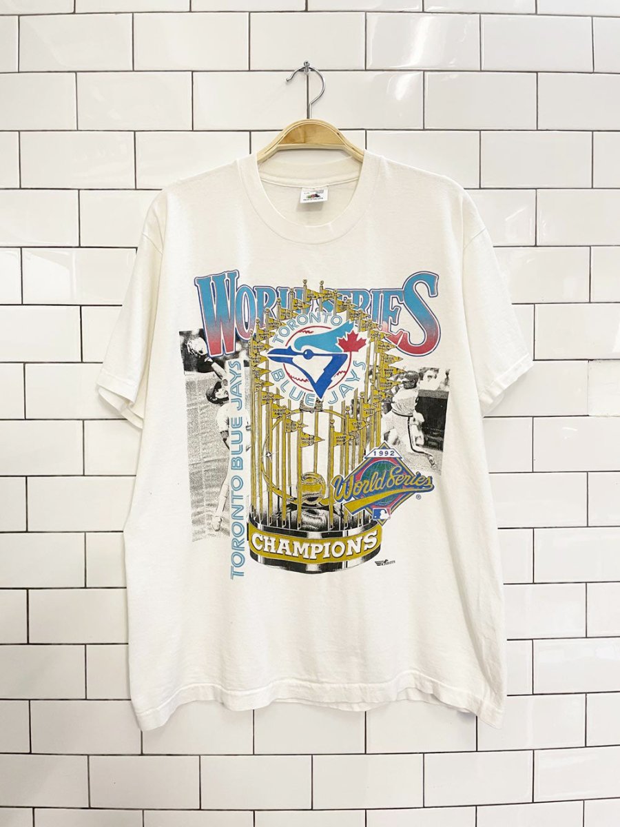 vintage blue jays 1992 world series champs tee | ravens - good market thrift store