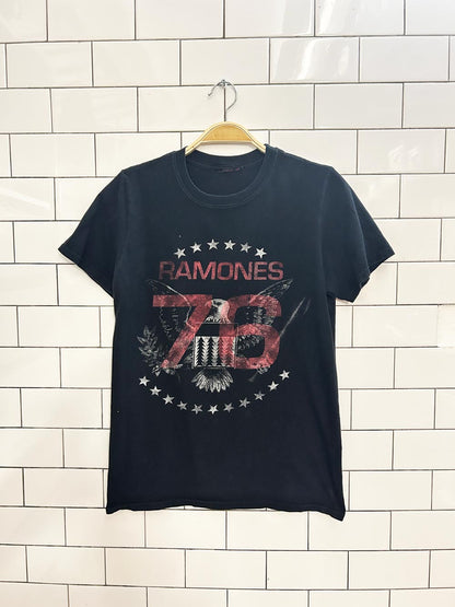 ramones 1976 tour reprint tee