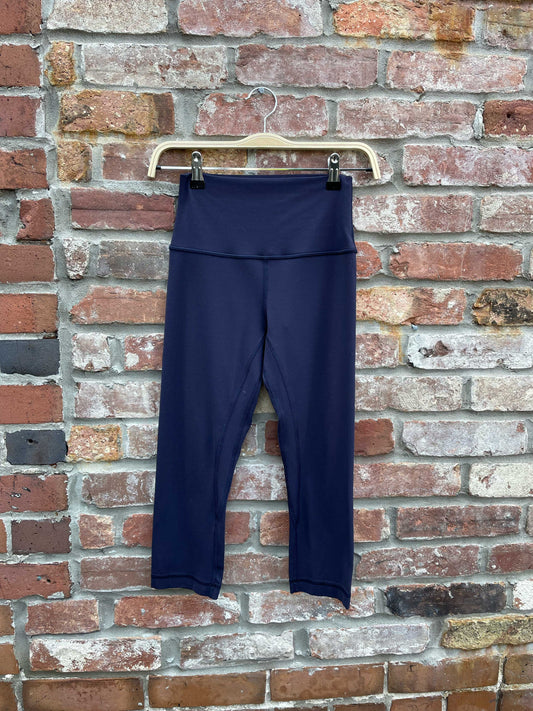 lululemon align crop nulu deep indigo