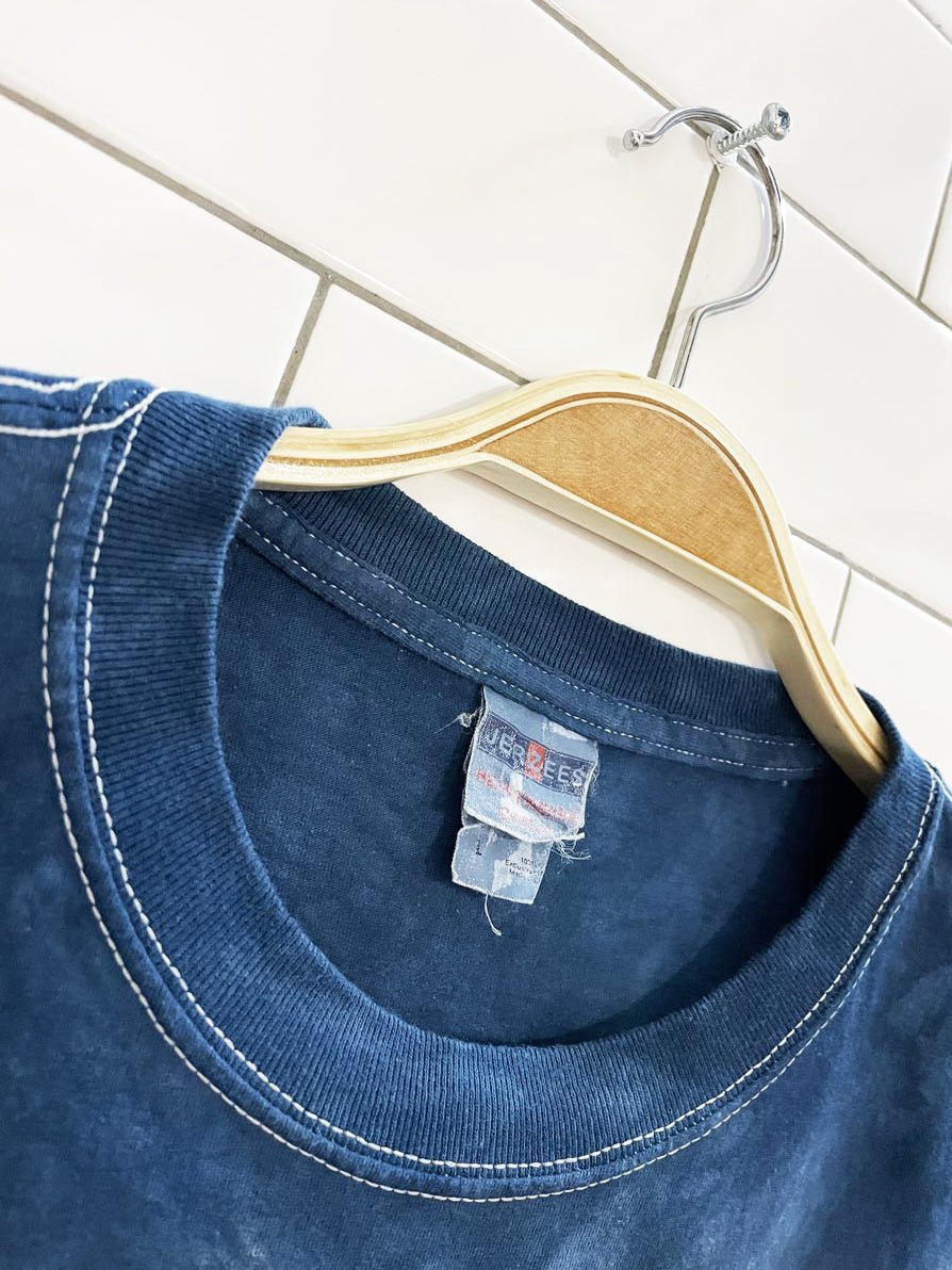 vintage 90s the mountain white tiger tie dye tee | jerzees - good market thrift store