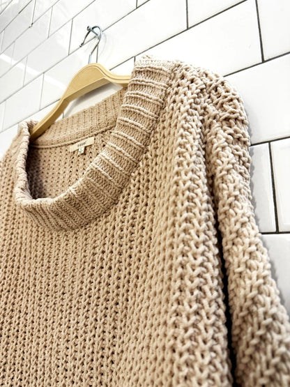 easel LA oversized chenille chunky knit sweater - good market thrift store