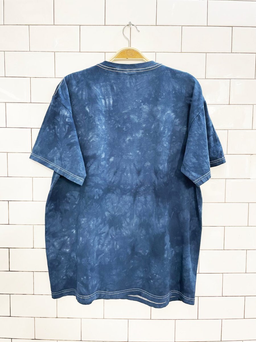 vintage 90s the mountain white tiger tie dye tee | jerzees - good market thrift store