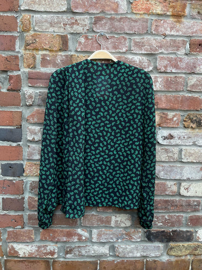 vintage blouseworks paisley scarf blouse