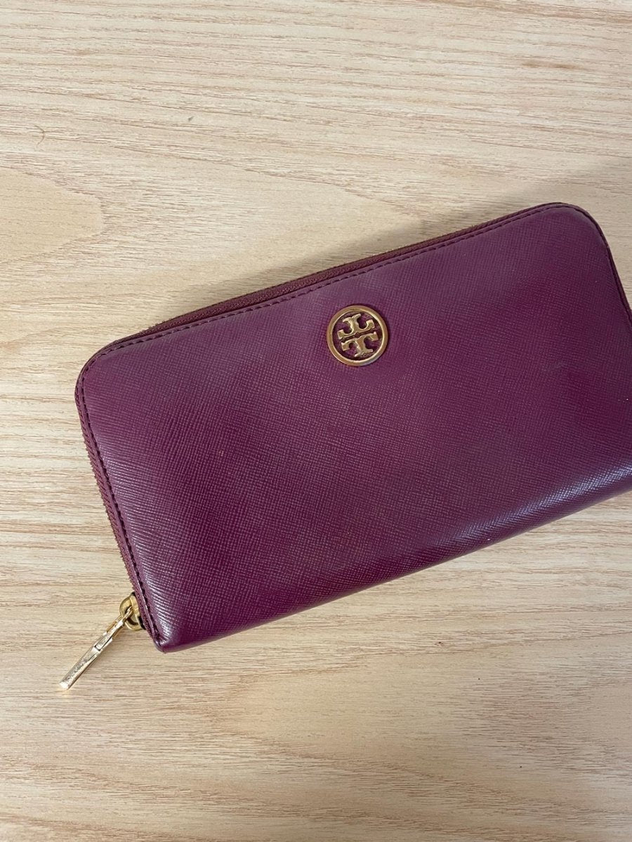tory burch robinson continental zip around wallet - good market thrift store