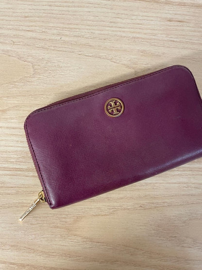 tory burch robinson continental zip around wallet - good market thrift store