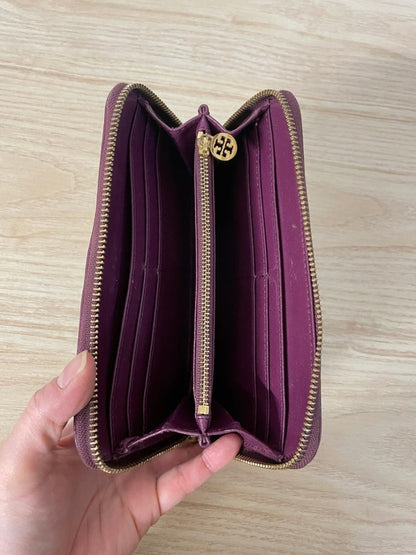 tory burch robinson continental zip around wallet - good market thrift store