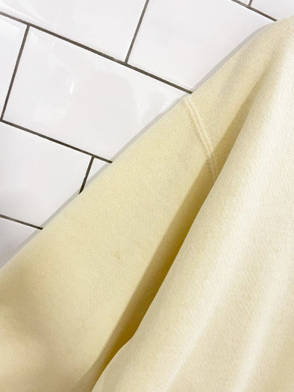 vintage 90s lee embroidered sunflower minimal crew - good market thrift store