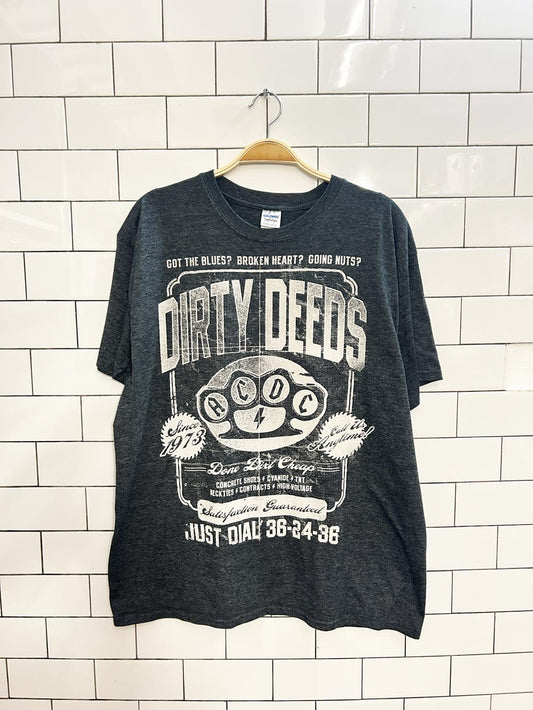 acdc dirty deeds graphic tee