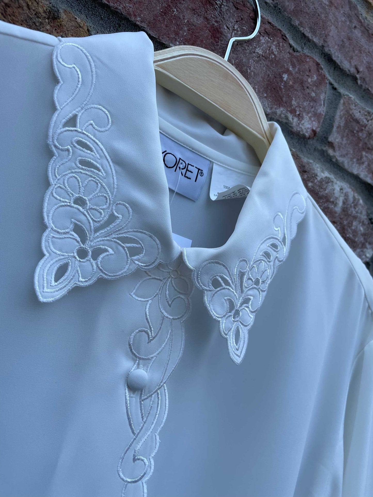 vintage koret scallop edge collar blouse