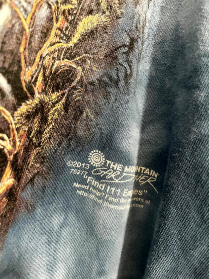 vintage 00s the mountain eagle nature scene tie dye tee - good market thrift store