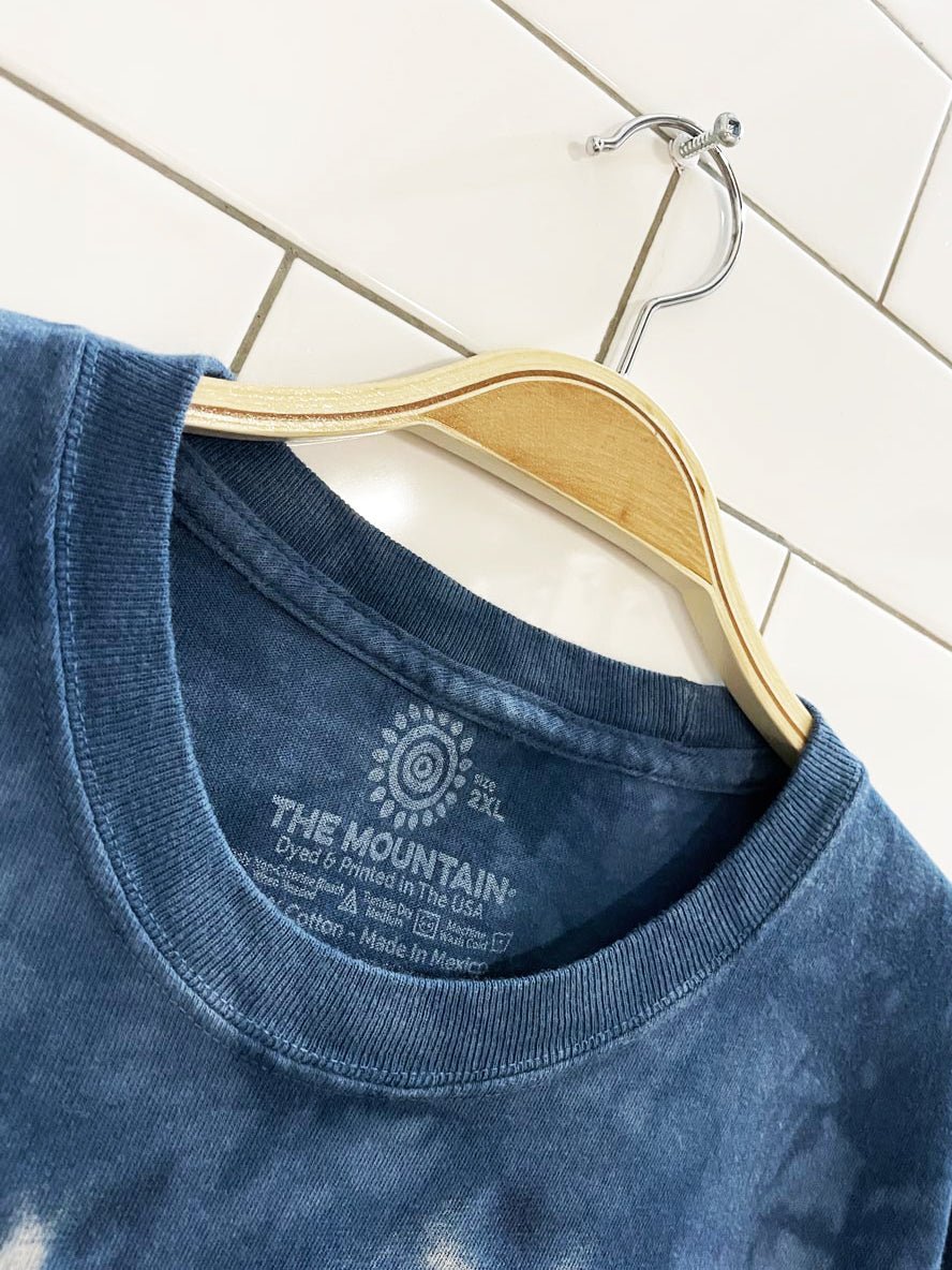 vintage 00s the mountain eagle nature scene tie dye tee - good market thrift store