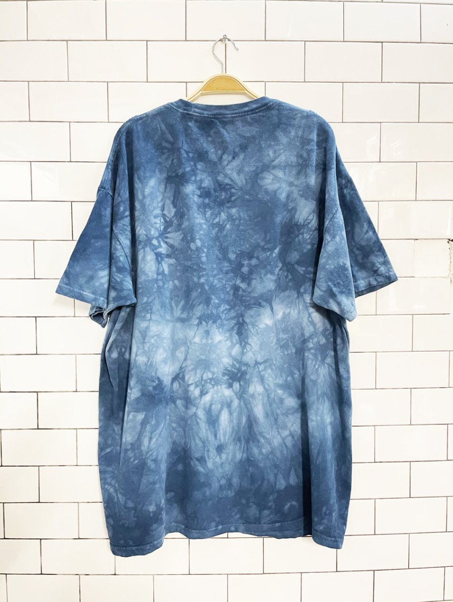 vintage 00s the mountain eagle nature scene tie dye tee - good market thrift store