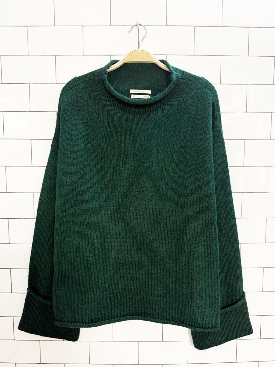 by anthropologie mock neck wide sleeve knit sweater - good market thrift store