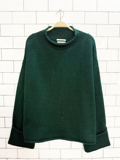 by anthropologie mock neck wide sleeve knit sweater - good market thrift store