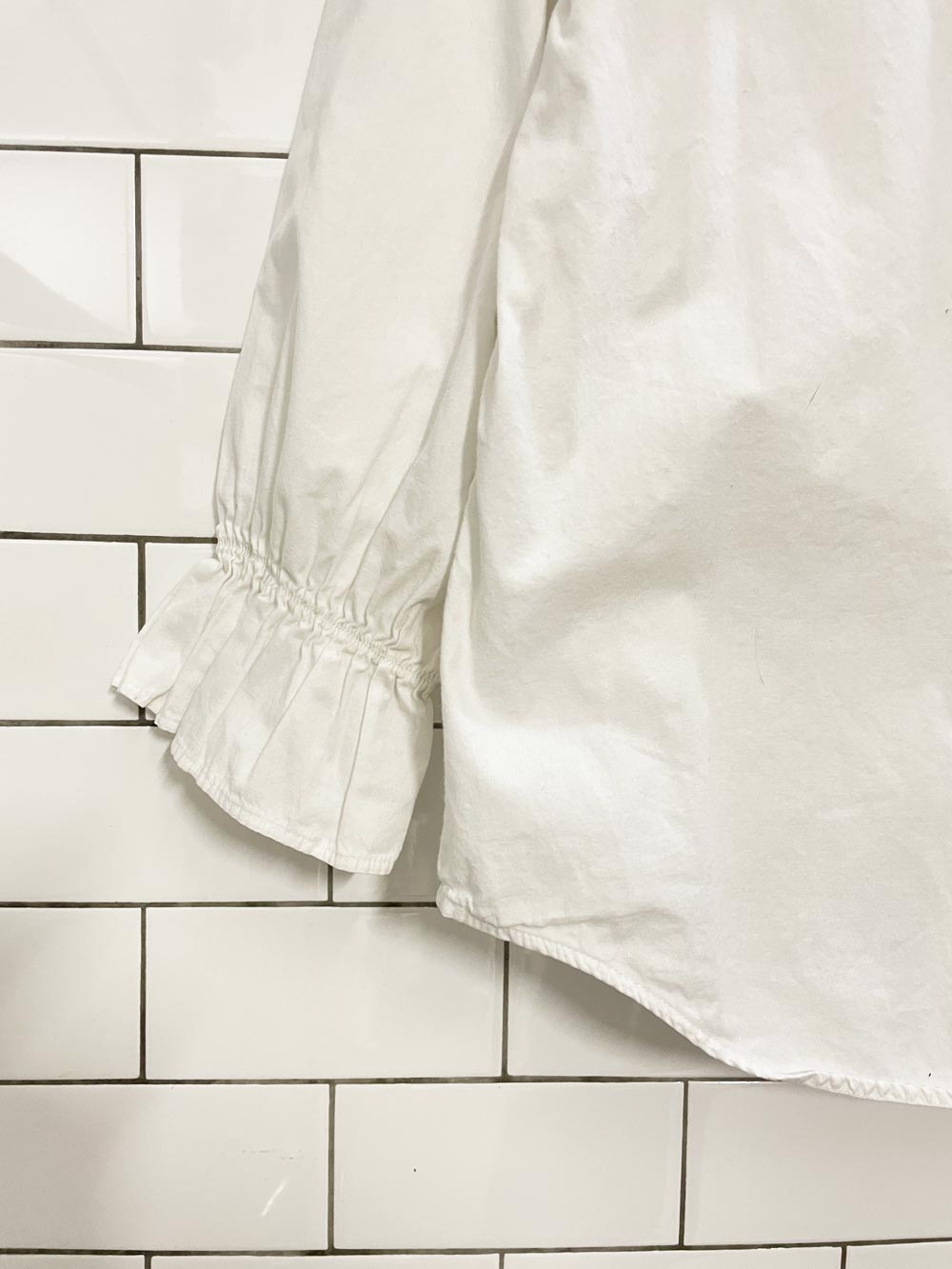 vintage 90s satellite drive big collar blouse - good market thrift store