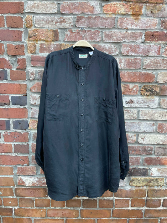vintage ash creek trading 100% silk shirt