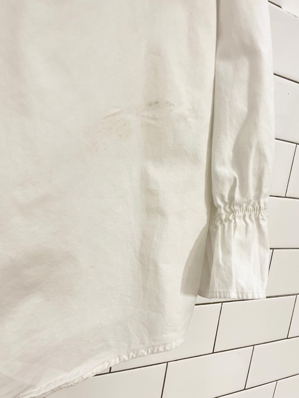 vintage 90s satellite drive big collar blouse - good market thrift store