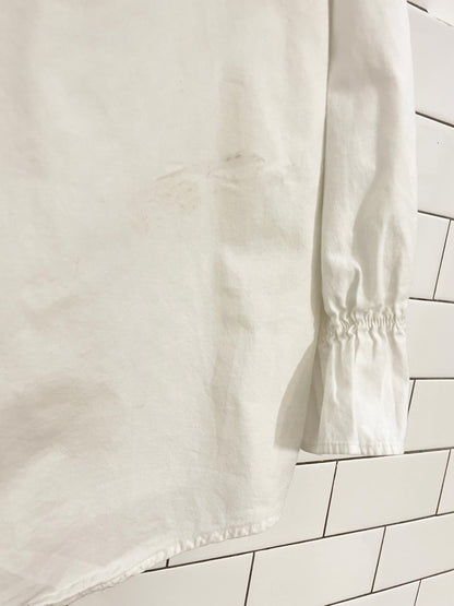 vintage 90s satellite drive big collar blouse - good market thrift store