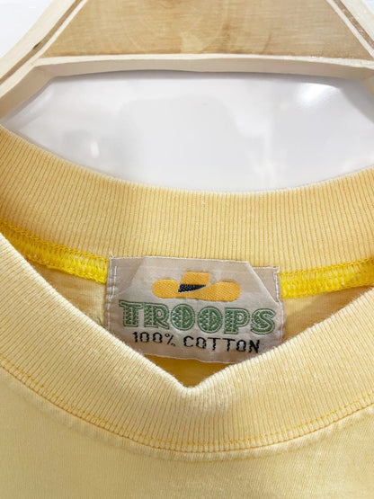 vintage 80s esprit sportiv big logo tee | troops - good market thrift store